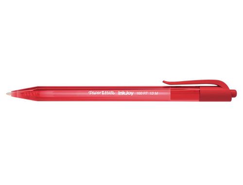 Esferografica paper mate inkjoy 100 retratil ponta media vermelho , Papermate , 79666 , 3501170957059